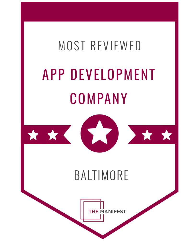 Most Reviewed App Development Company Baltimore award