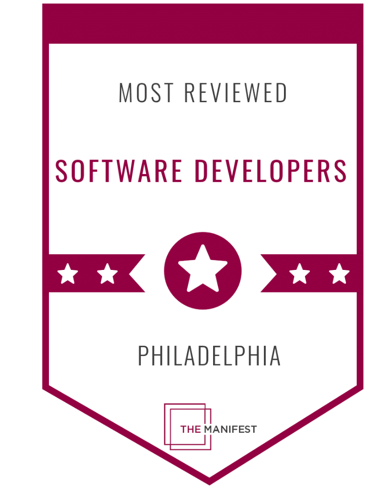 Most Reviewed Software Developers Philadelphia award