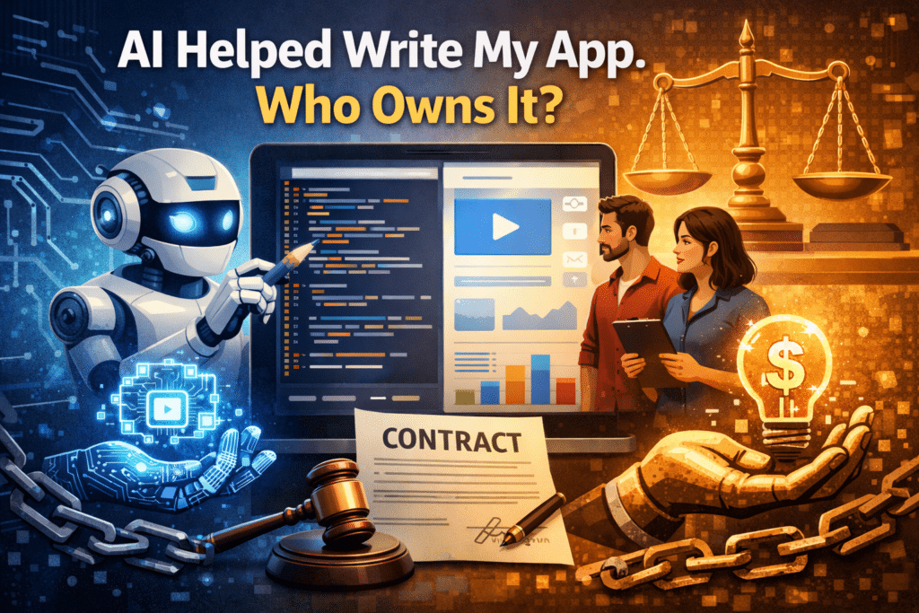 Ownership of AI content
